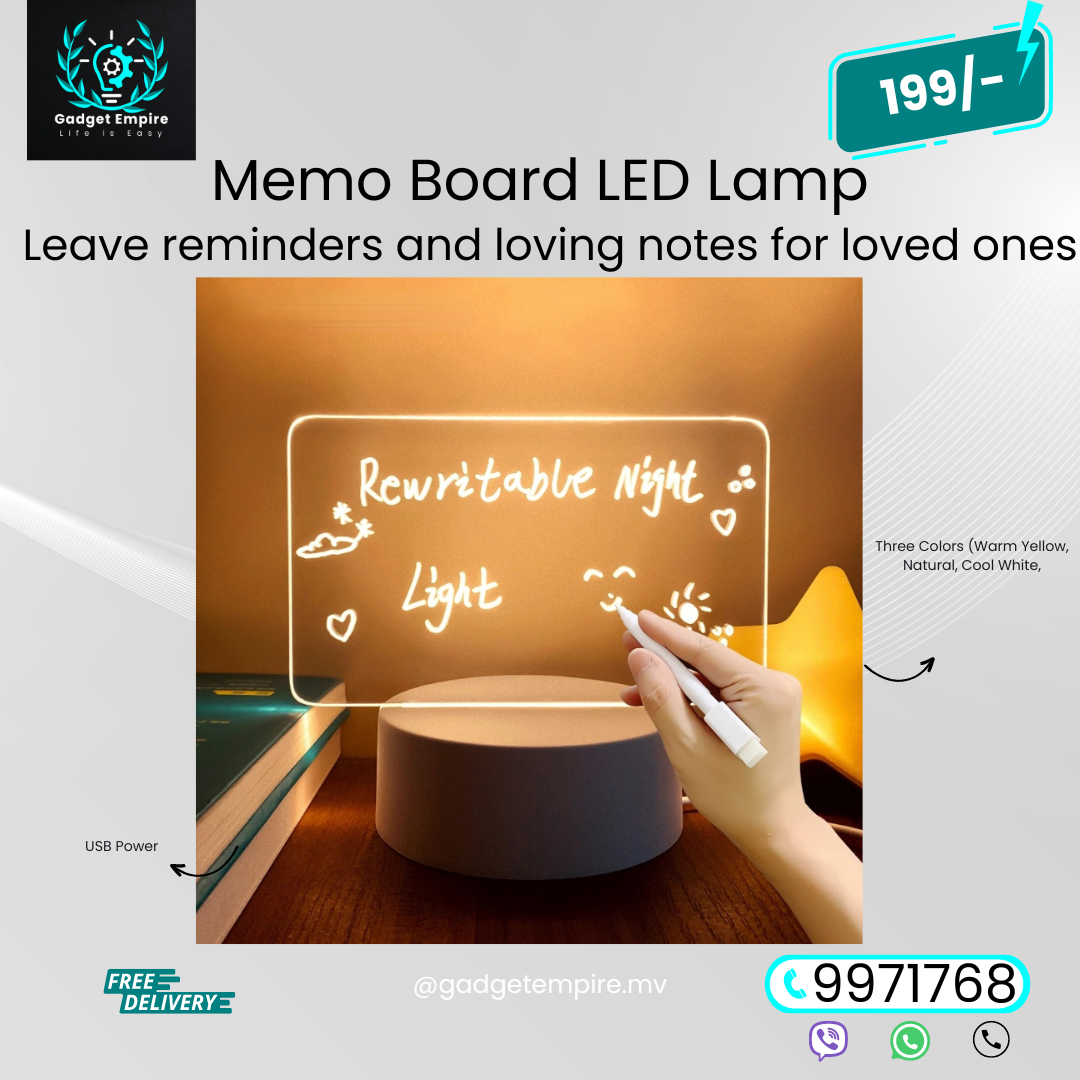 LED Memo Board Light / Night Lampt
