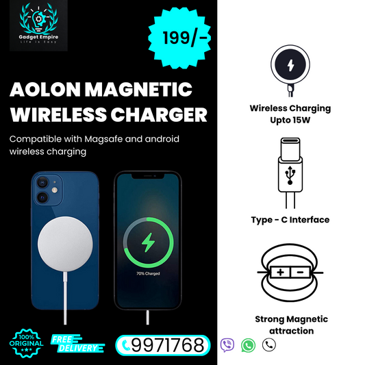 Aolon Magnetic Wireless Charger compatible with magsafe