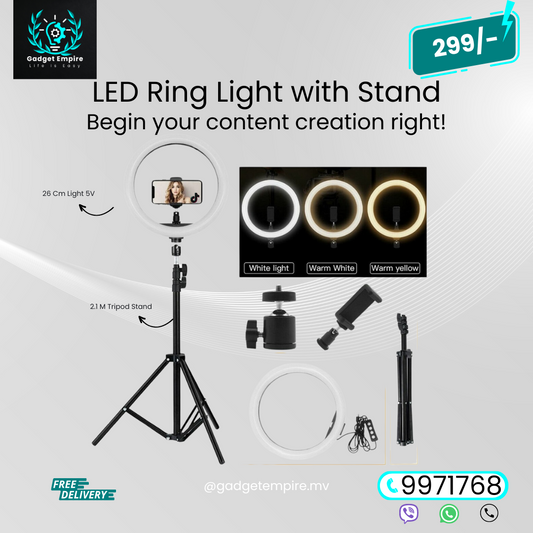 LED Ring Light With Stand