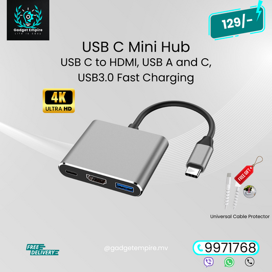 USB Mini Hub: Type-C Converter